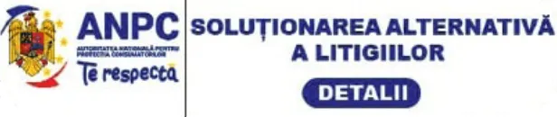 Link spre portalul ANPC, privind politica de soluționare alternativă a litigiilor